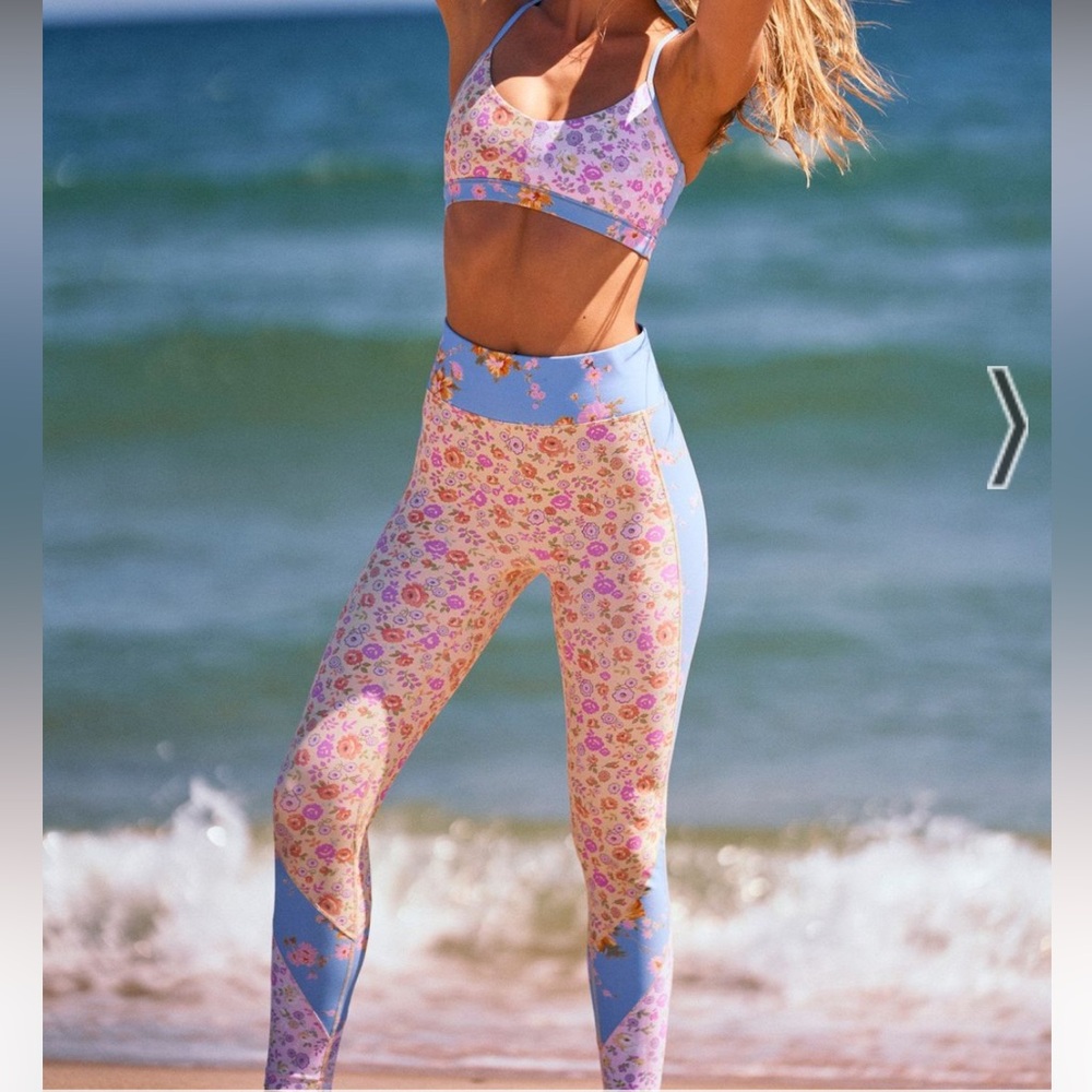 Love Shack Fancy / Bandier Floral Legging Pants